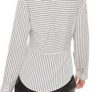 Topshop Satin Faux Wrap Top - Size 8